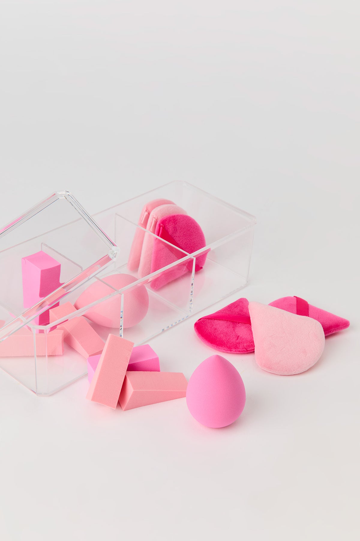 Makeup Blender Set (16 Pcs) - Pink