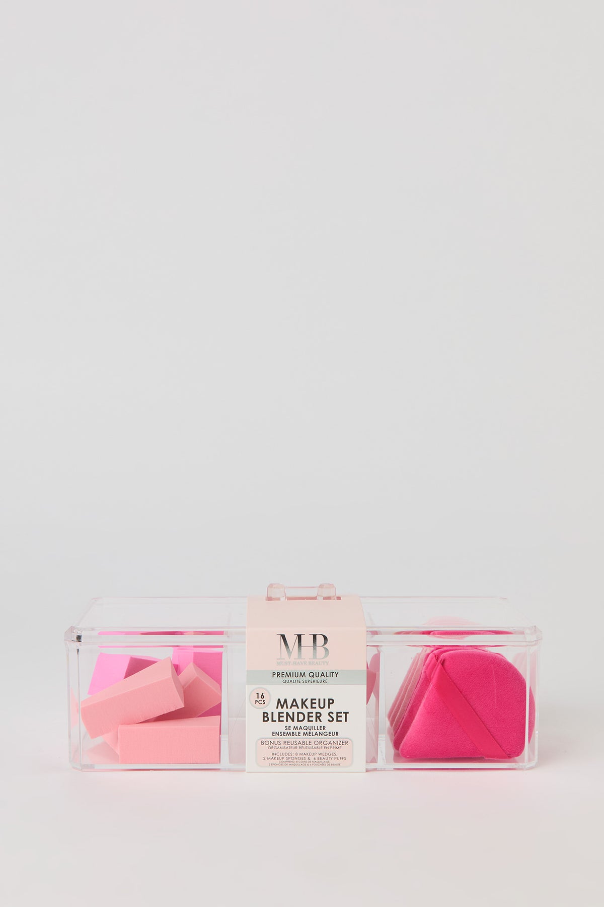 Alt View 2. Makeup Blender Set (16 Pcs) - Pink