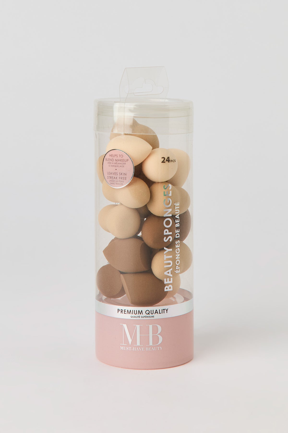 Alt View 2. Makeup Sponge Set (24 Pcs) - Tan