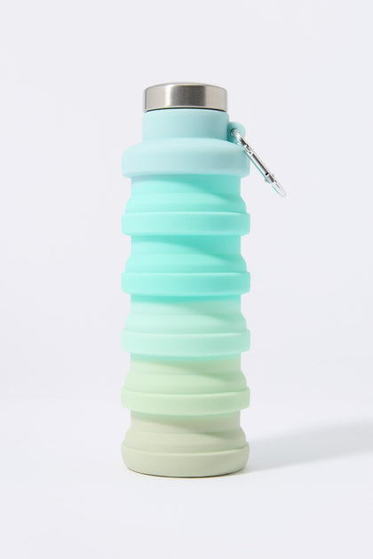 Green Ombre Collapsible Water Bottle (550 ml)