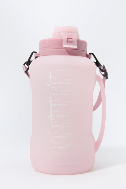 Pink Motivational Collapsible Water Bottle (2 L)