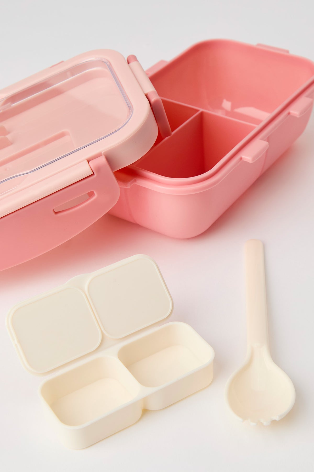 Alt View 2. Lunch Box & Cutlery Set - Rose