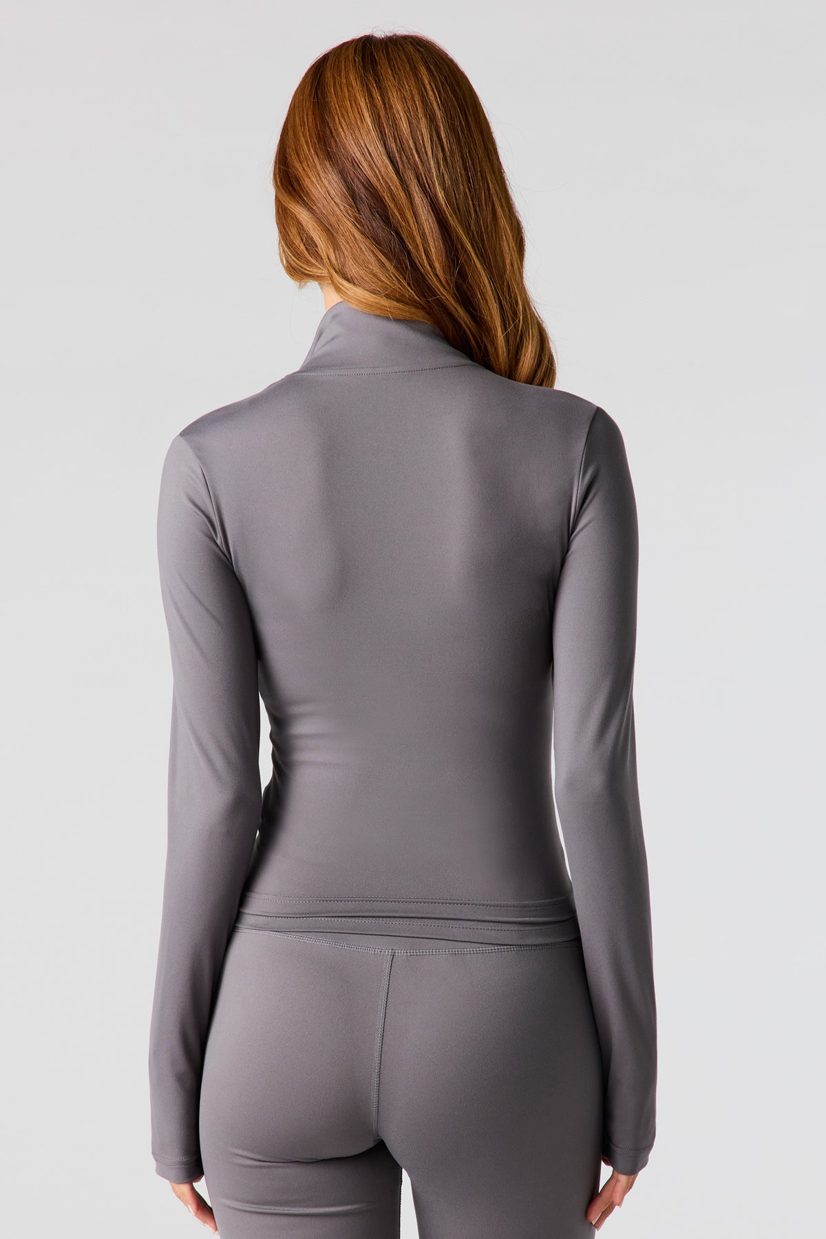 Alt View 2. U/A Zip-Up Long Sleeve Jacket - Dark Grey