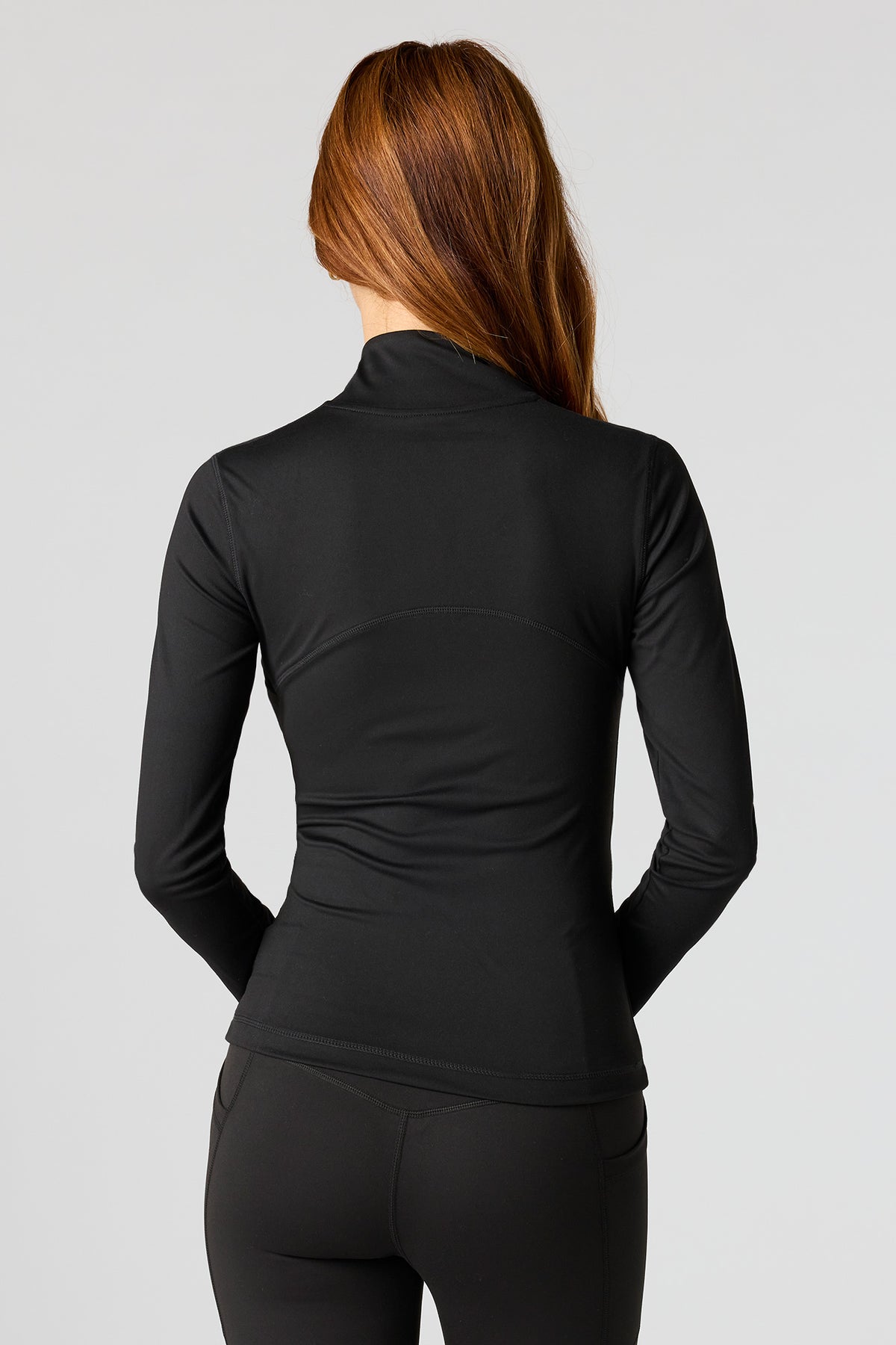 Alt View 2. Active Zip-Up Jacket - Black