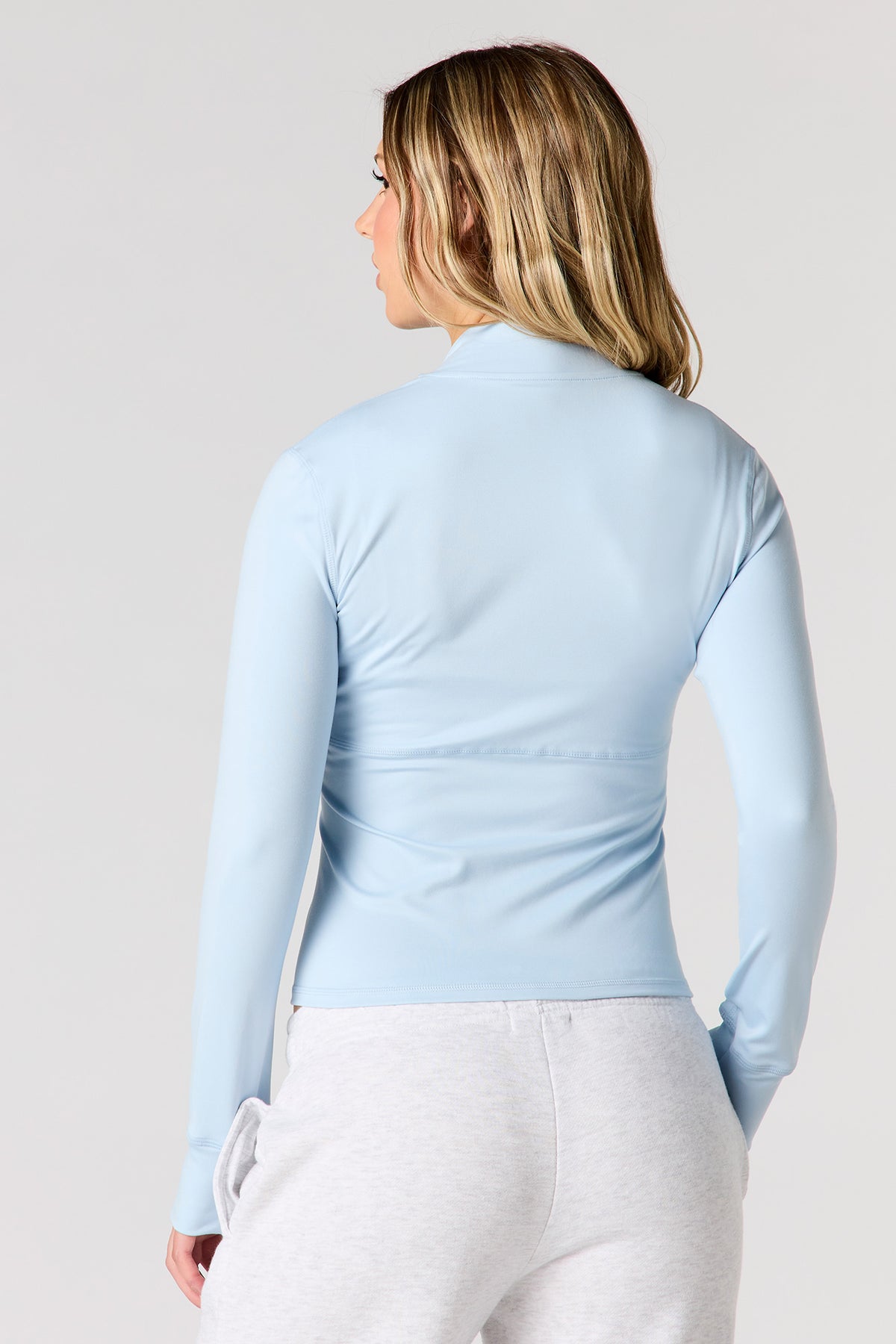 Alt View 2. U/A Zip-Up Jacket - Light Blue