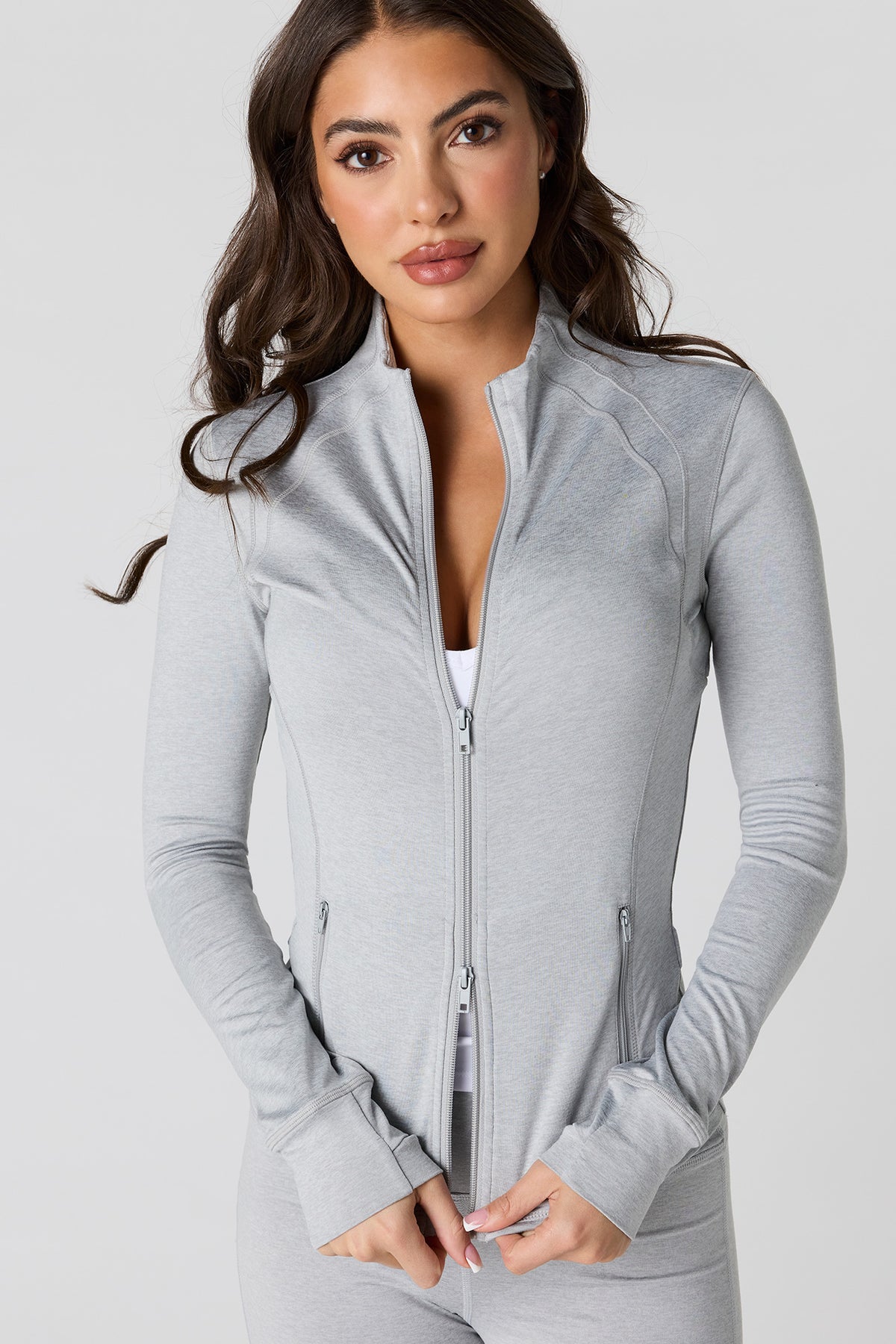 Blouson à haute densité et glissière double Active