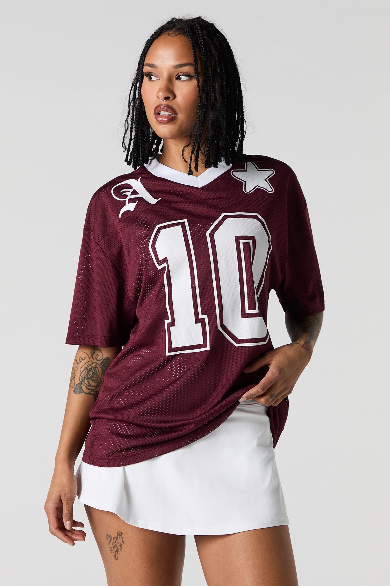 Mesh Graphic Football Jersey WOMENS