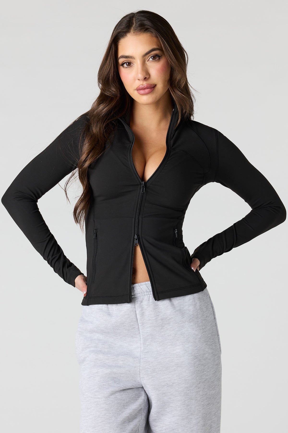 Blouson Active avec fermeture à glissière double