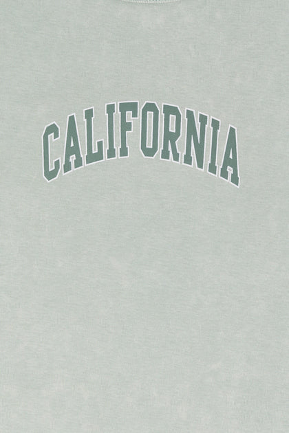 California Graphic Cropped T-Shirt