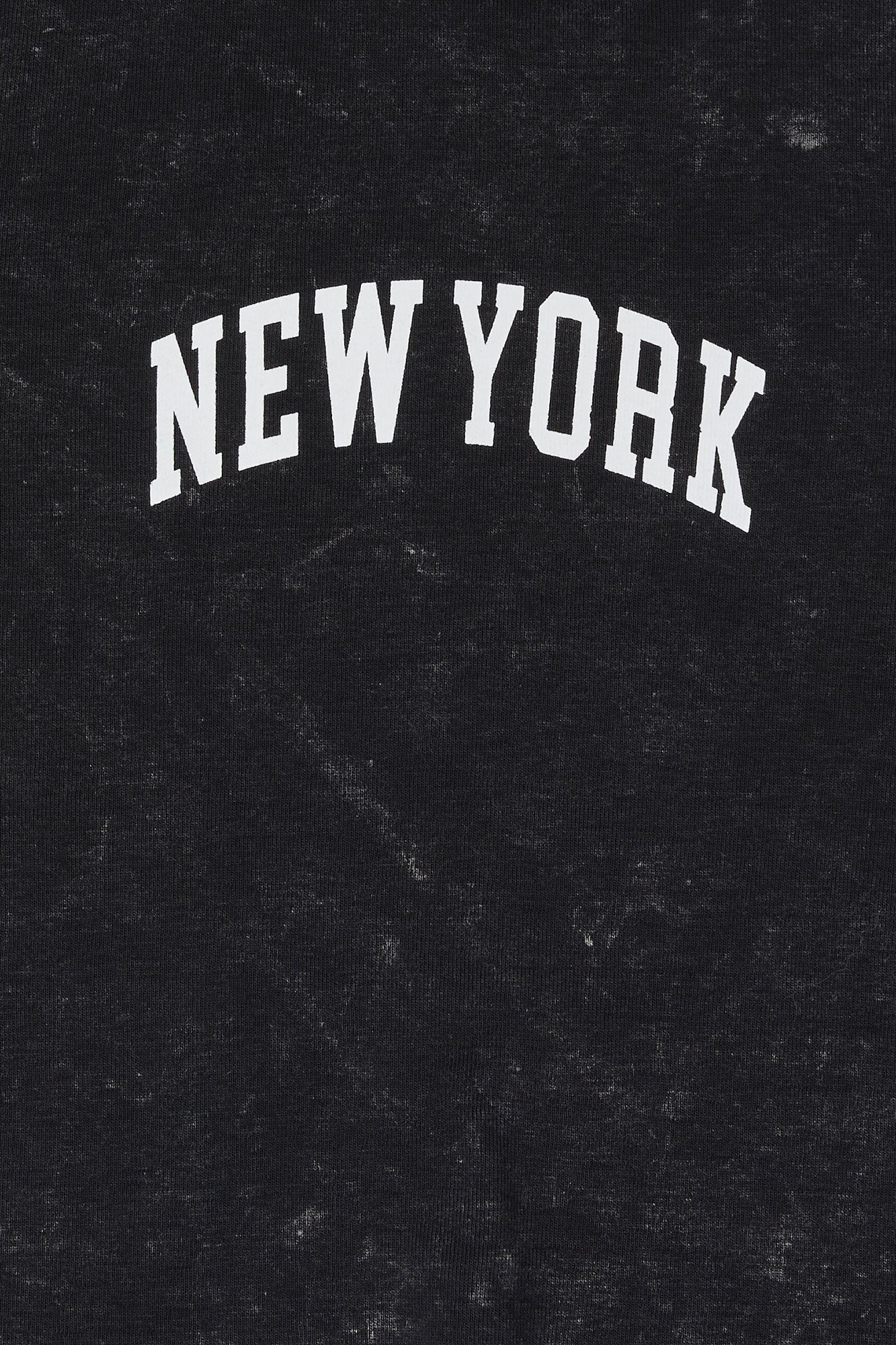 New York Graphic Washed Cropped T-Shirt