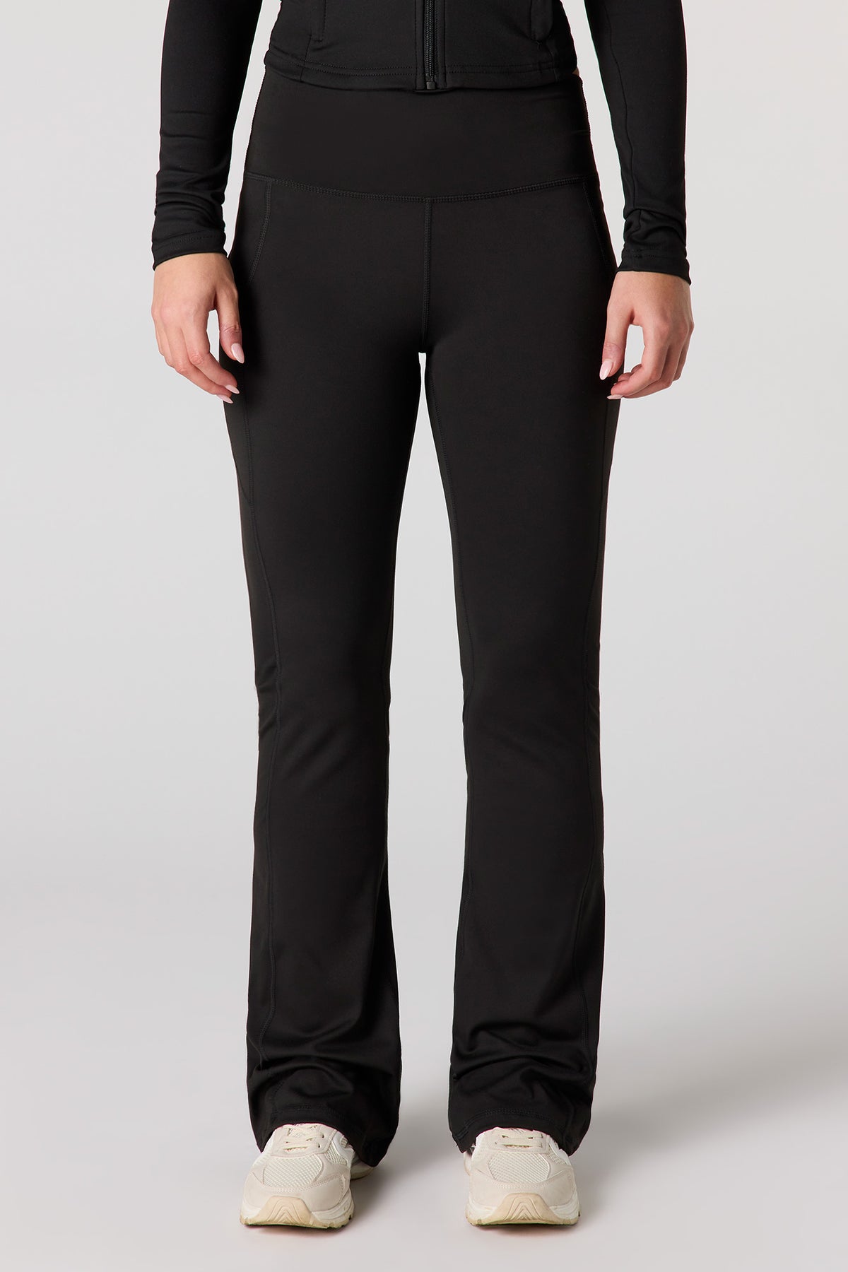Alt View 2. U/A Flare Pant with Pockets - Black