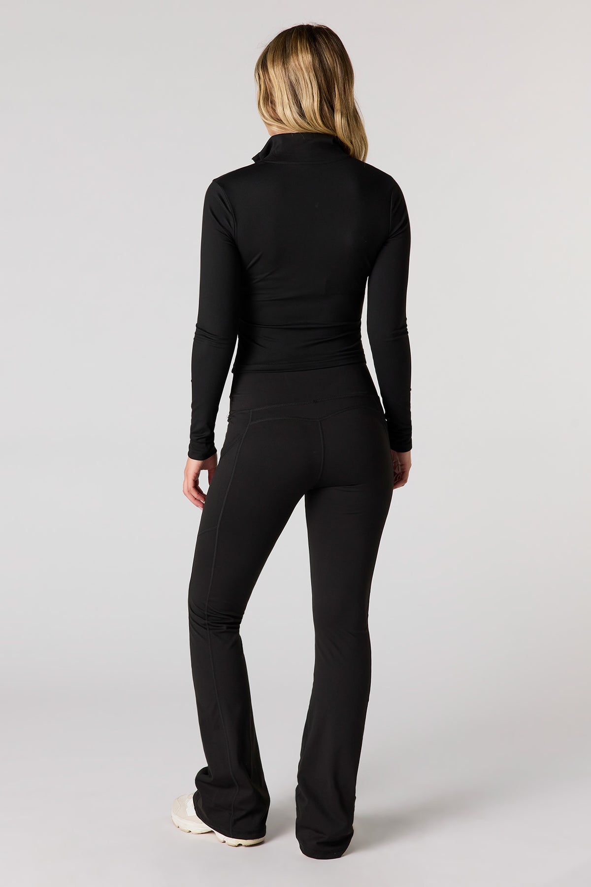 Alt View 3. U/A Flare Pant with Pockets - Black