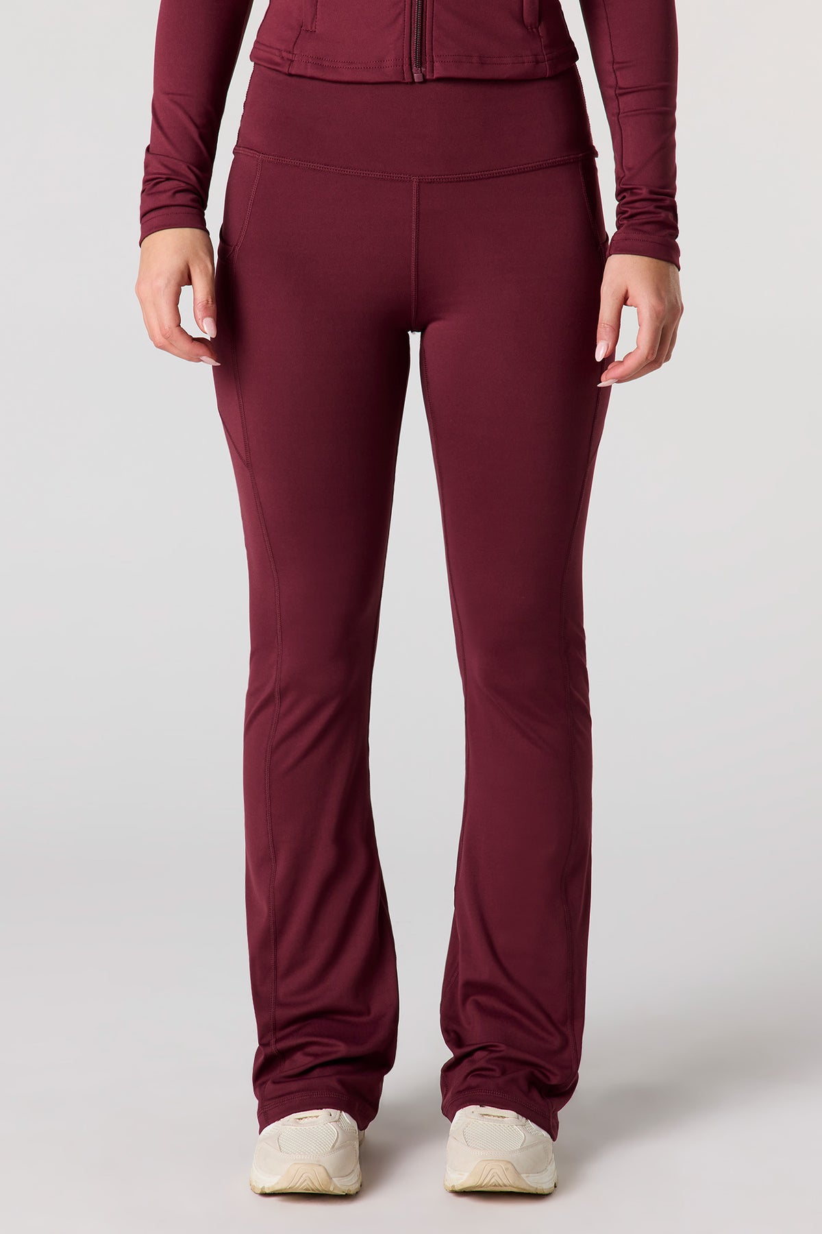 Alt View 15. U/A Flare Pant with Pockets - Heather Grey