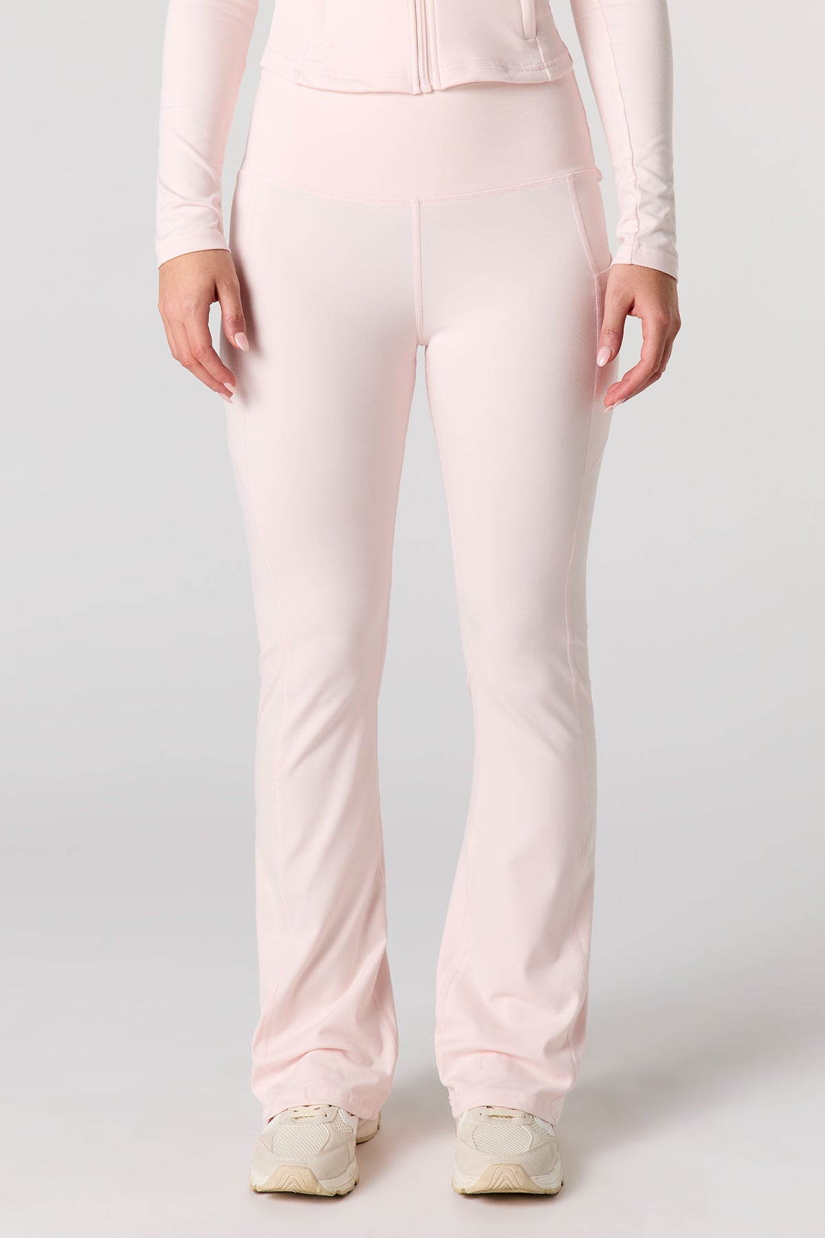 Alt View 2. U/A Flare Pant with Pockets - Light Pink