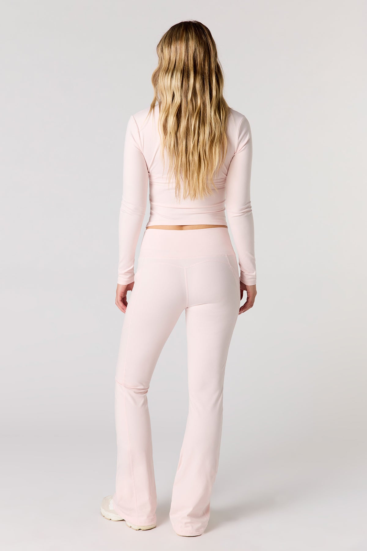 Alt View 3. U/A Flare Pant with Pockets - Light Pink