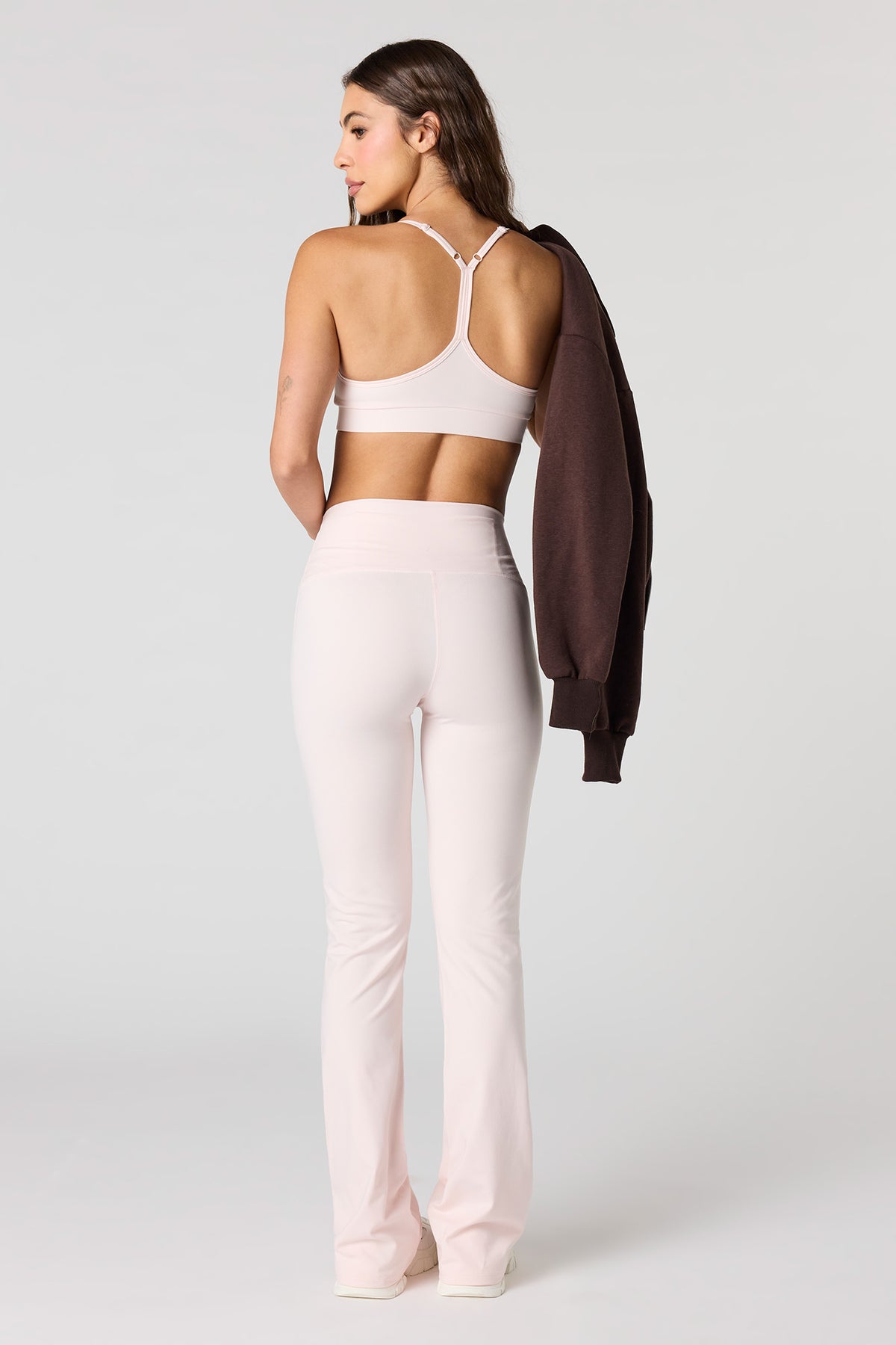 Alt View 3. U/A Back Pocket Flare Pant - Light Pink