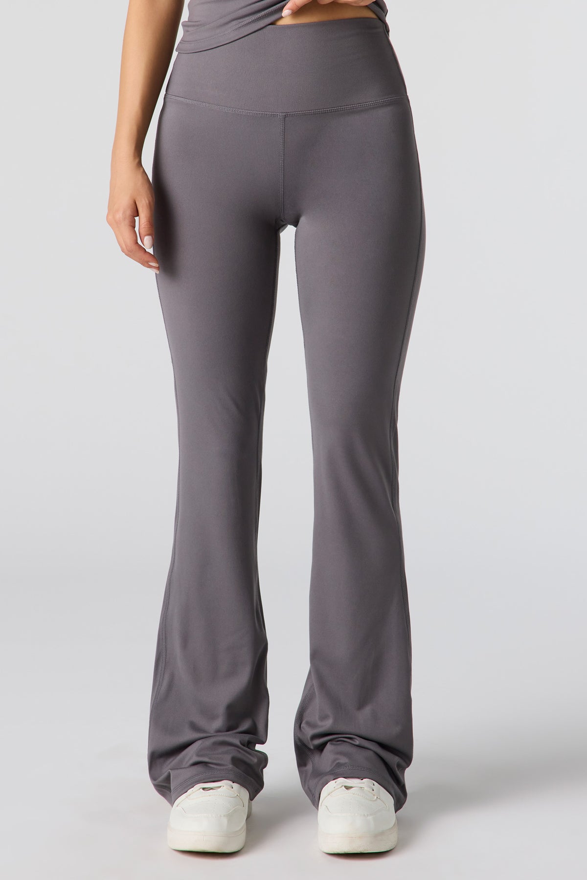 Alt View 2. Active Back Pocket Flare Pant - Dark Grey