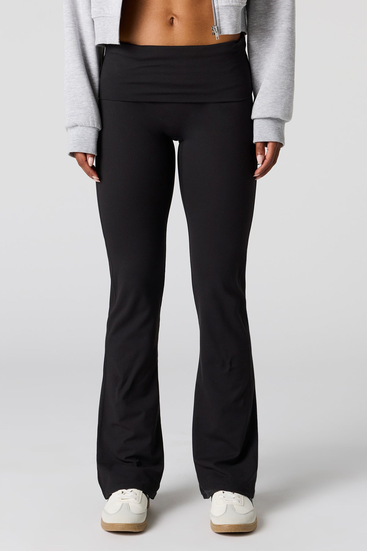 Alt View 2. U/A Foldover Flare Pant - Black