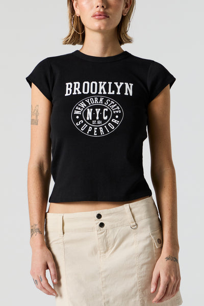 Brooklyn NYC Graphic Fitted T-Shirt – Urban Planet