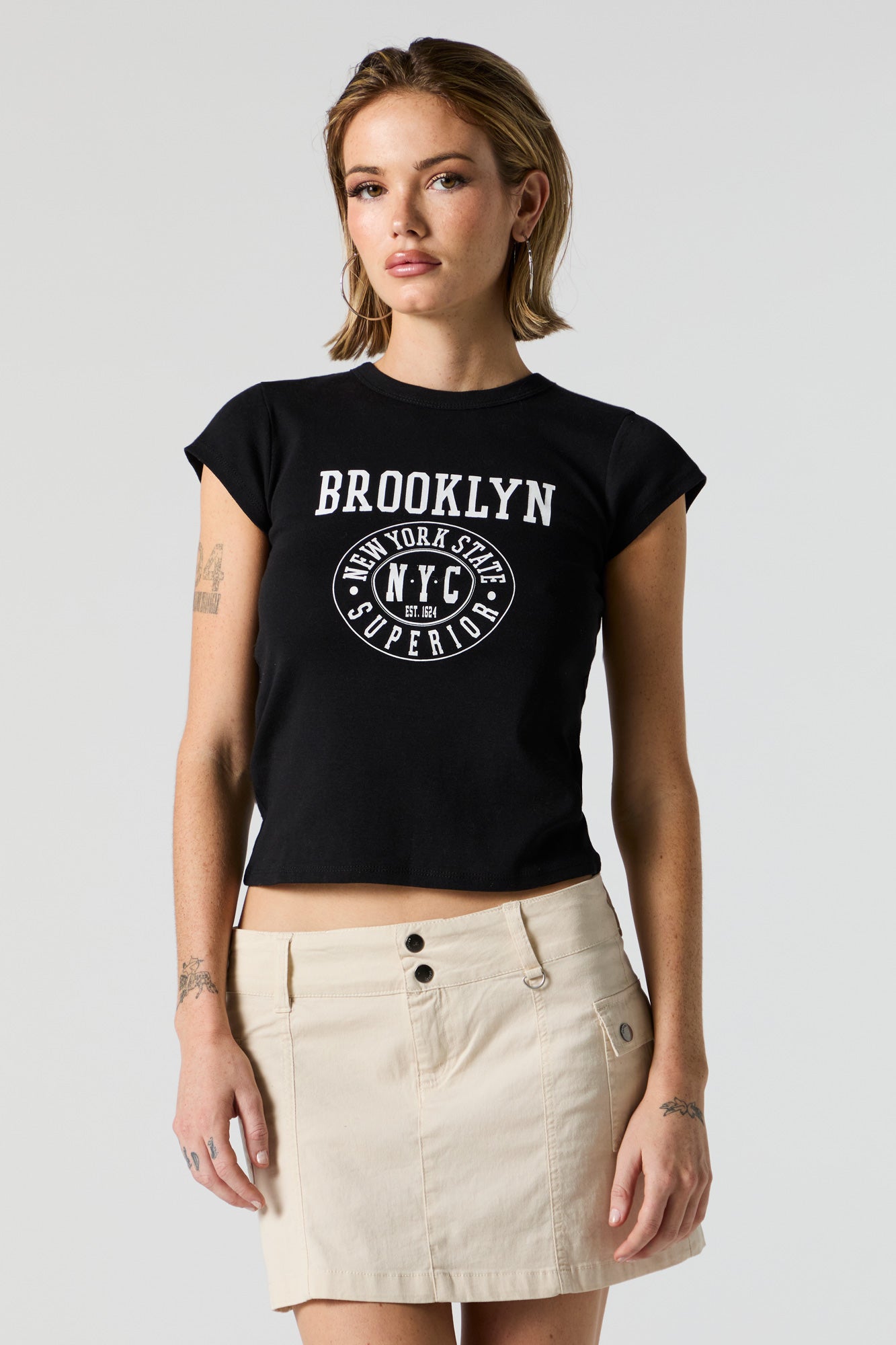Brooklyn NYC Graphic Fitted T-Shirt