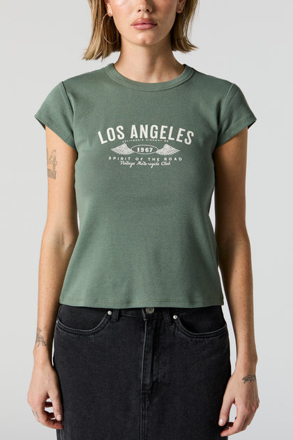 Los Angeles Graphic Fitted T-Shirt