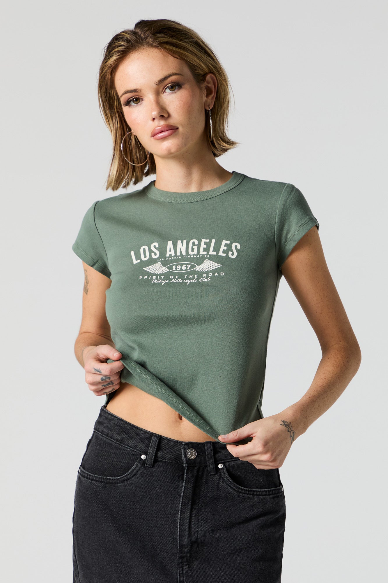 Los Angeles Graphic Fitted T-Shirt