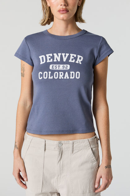 Denver Colorado Graphic Fitted T-Shirt