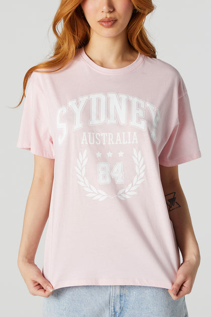T-shirt de coupe garçonne à imprimé Sydney Australia