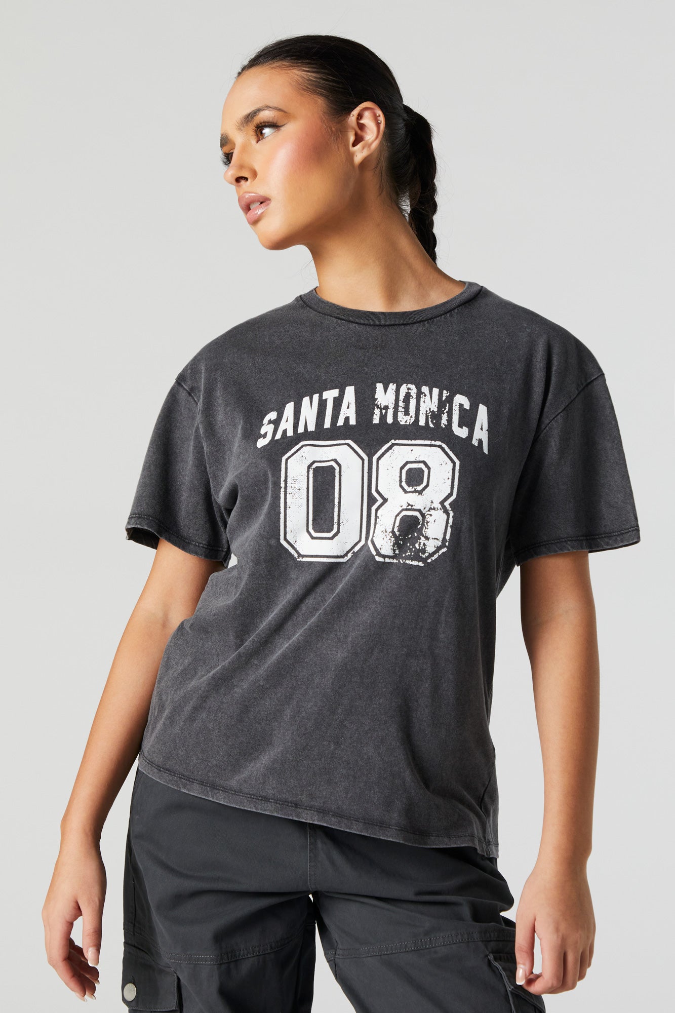 Santa Monica Graphic Boyfriend T-Shirt