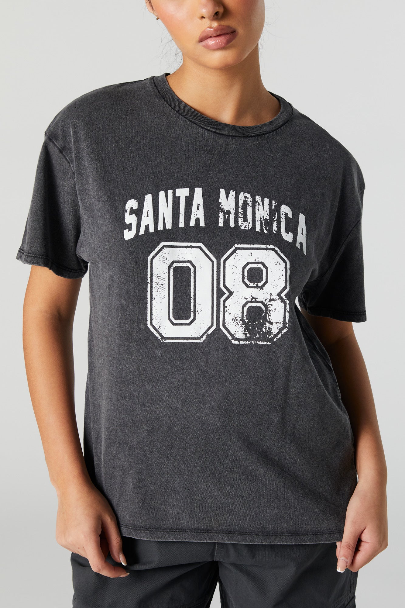 Santa Monica Graphic Boyfriend T-Shirt