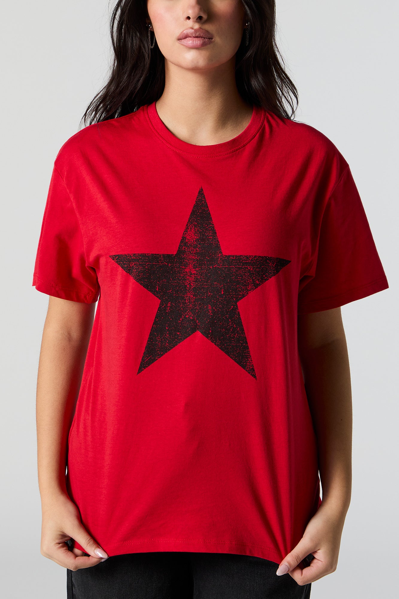 Distressed Star Graphic T-Shirt