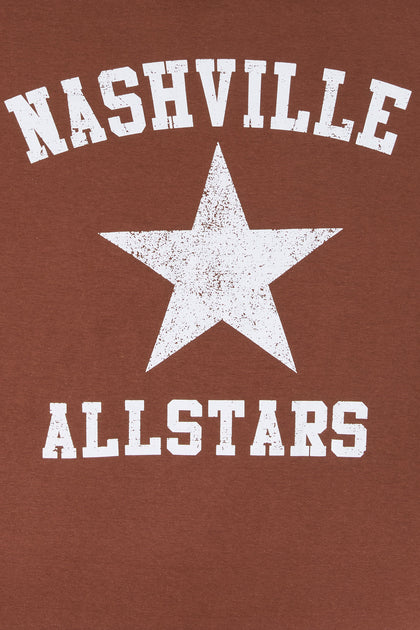 T-shirt de coupe garçonne à imprimé Nashville Allstars