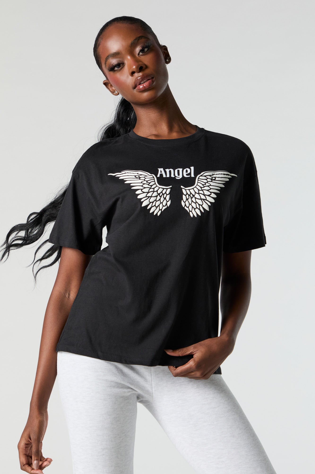 Angel Graphic Boyfriend T-Shirt