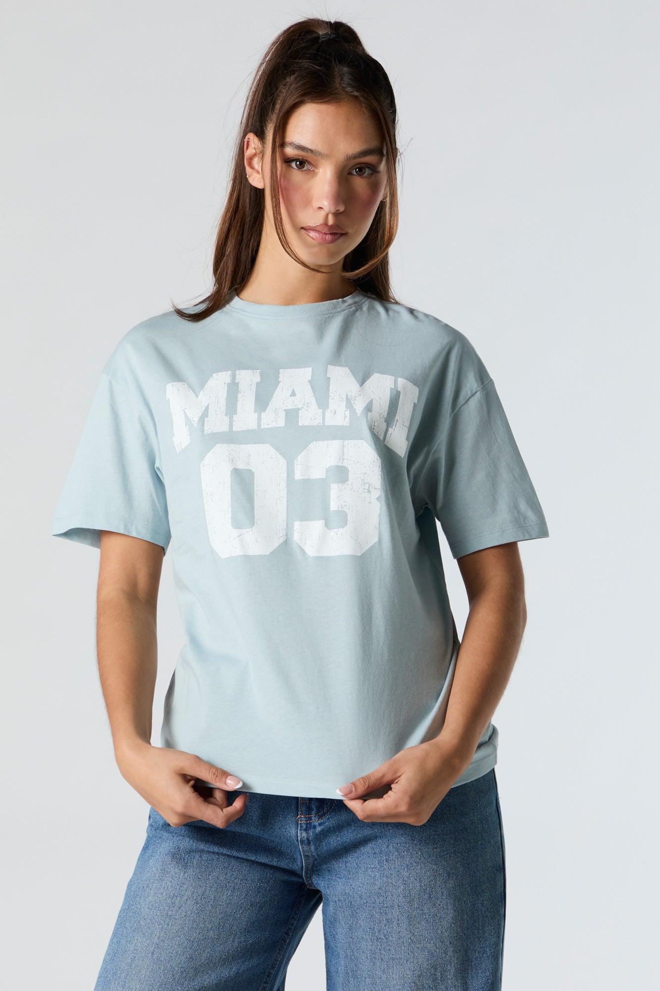 Miami Graphic Boyfriend T-Shirt