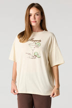 Cocktail Graphic Oversized T-Shirt