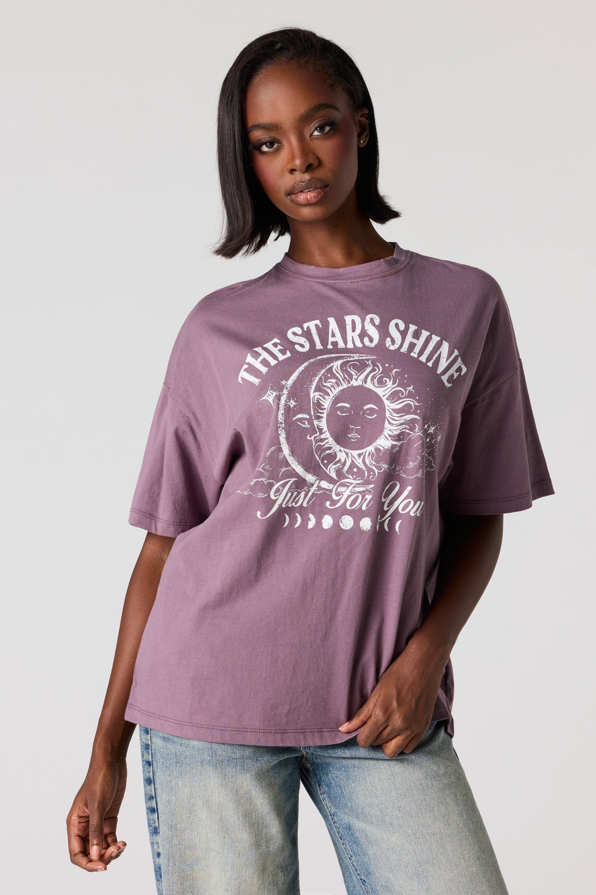 T-shirt surdimensionné à imprimé Mystic