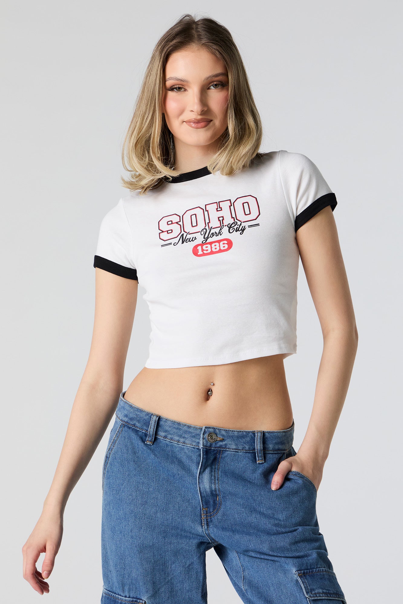 Soho Graphic Baby Ringer T-Shirt