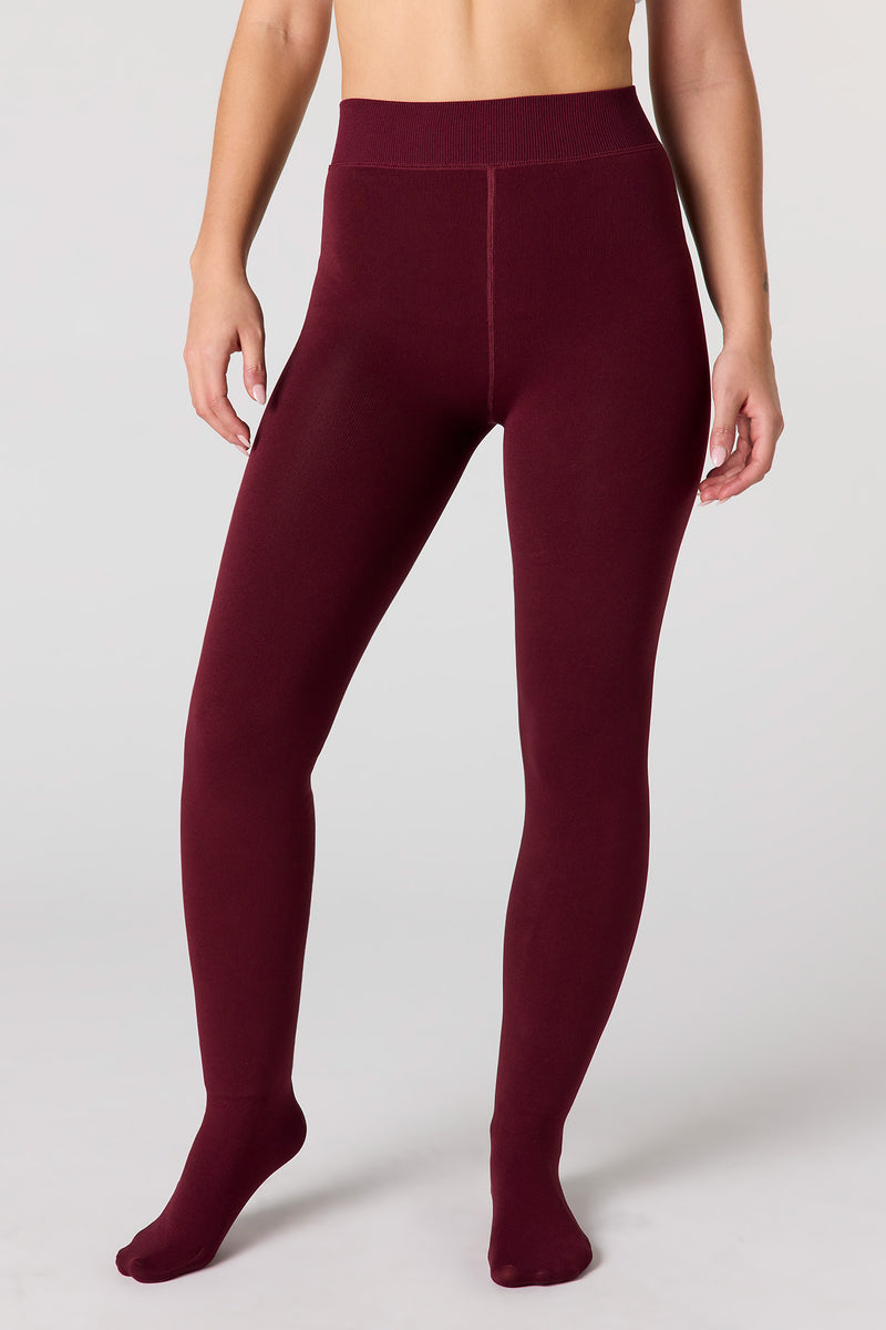 Collants doublée de similifourrure
