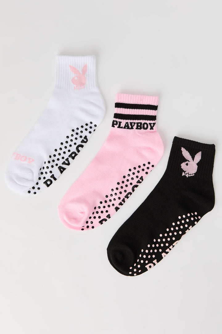 Playboy Grip Socks (3 Pack)
