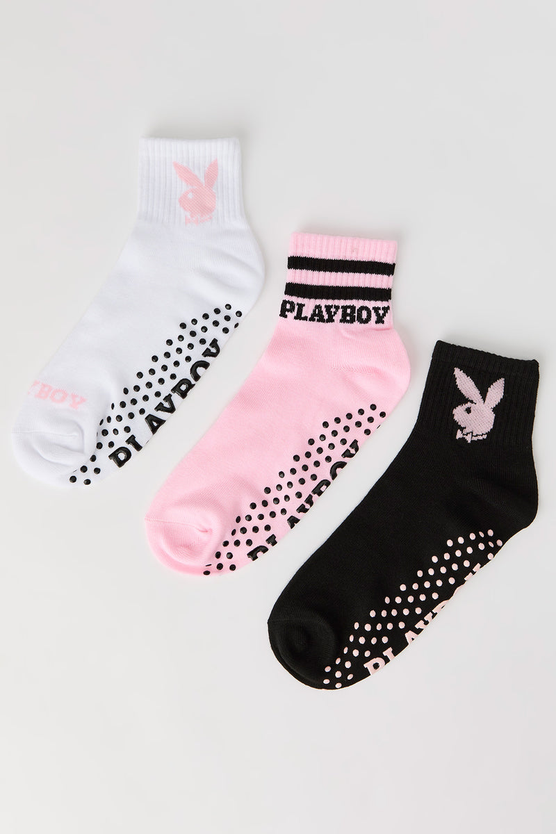 Playboy Grip Socks (3 Pack)