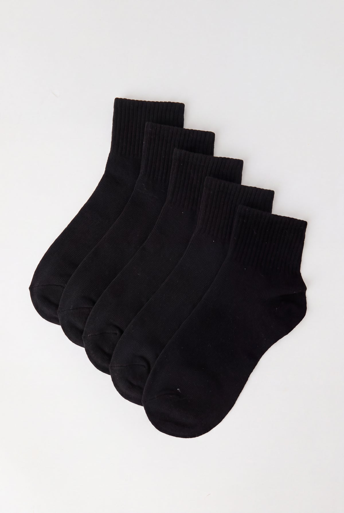 Chaussettes avec revers côtelé (5 paires)