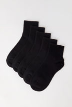 Chaussettes avec revers côtelé (5 paires)