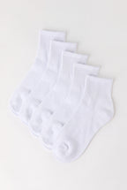 Chaussettes avec revers côtelé (5 paires)