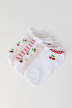 Teddy Bear Ankle Socks (7 Pack)