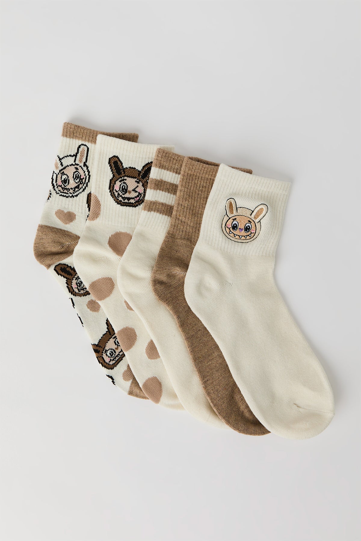Alabebé Socks (5 Pack) - Brown