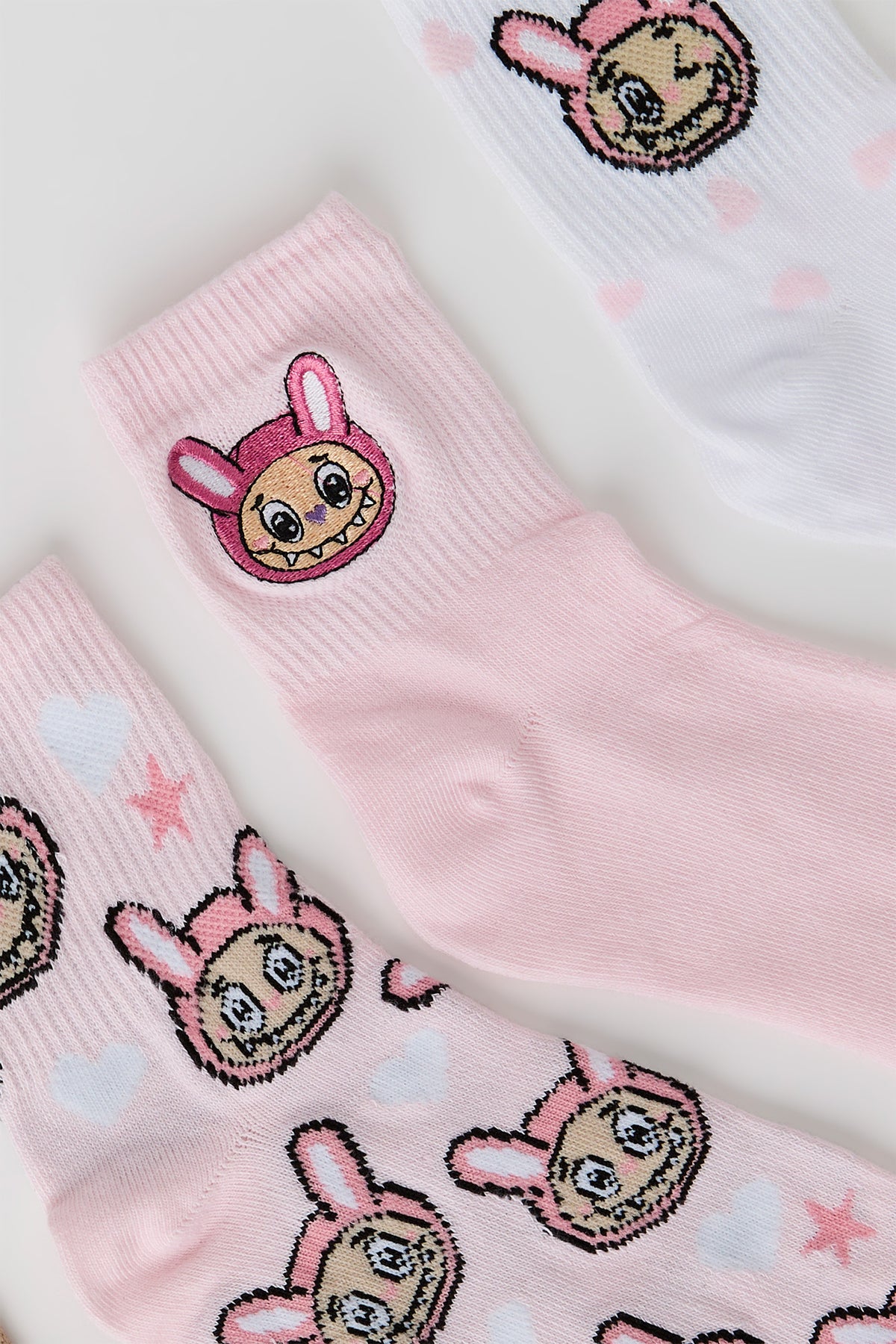 Alt View 2. Alabebé Socks (5 Pack) - Pink