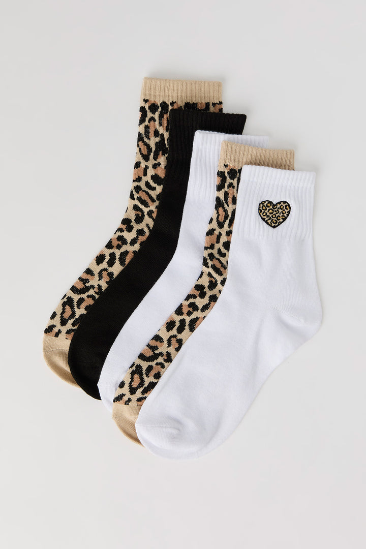 Chaussettes en tricot de jacquard (5 paires)
