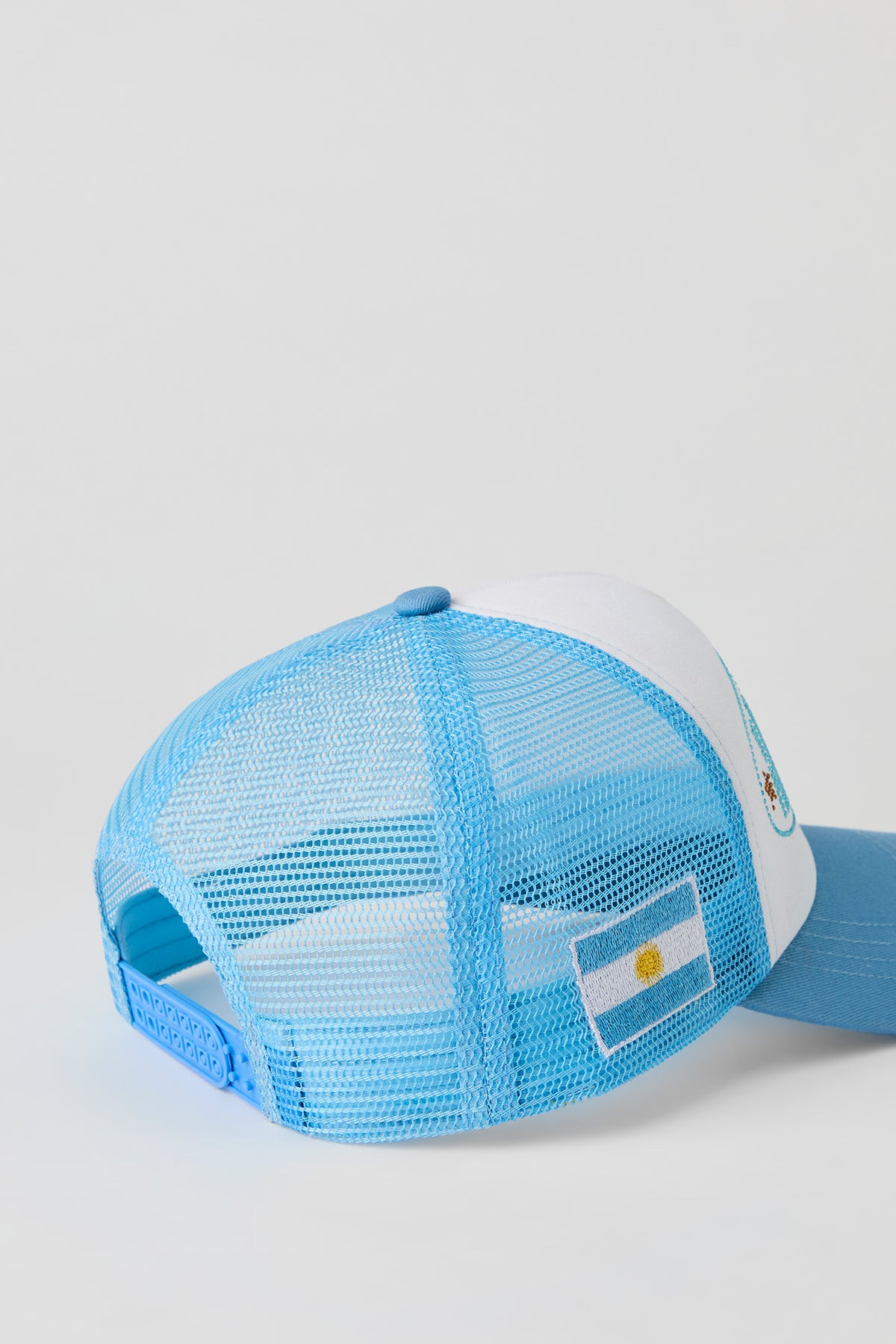 Vue alternative 3. Casquette de camionneur à imprimé Argentine avec pierres du Rhin
