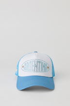 Casquette de camionneur à imprimé Argentine avec pierres du Rhin