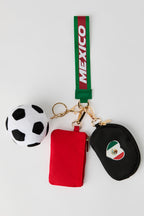 Porte-clés bracelet double à imprimé Mexique